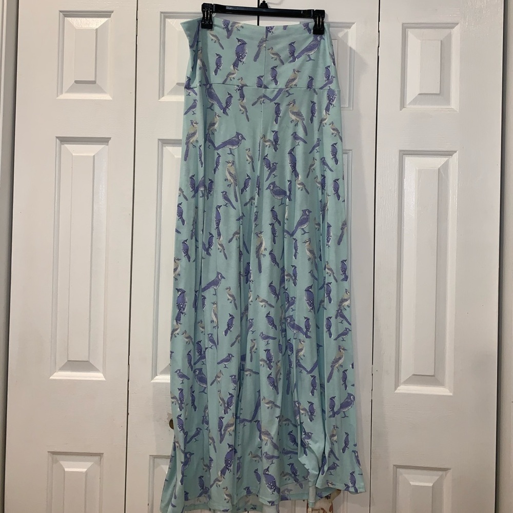 LuLaRoe Maxi Bluebird skirt!